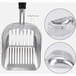 TANABATA Pelle à Litière Pour Chat Profonde Et Solide Pelle à Litière Pour Chat Avec Support Pelle à Litière Pour Chat Pelle Métalliques Convient Pour Le Nettoyage Des Chats Chiens Et Lapins Pet Poop -Promos Litière et bac à litière Magasin 44489698 4