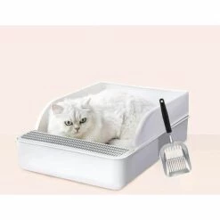 TANABATA Pelle à Litière Pour Chat Profonde Et Solide Pelle à Litière Pour Chat Avec Support Pelle à Litière Pour Chat Pelle Métalliques Convient Pour Le Nettoyage Des Chats Chiens Et Lapins Pet Poop -Promos Litière et bac à litière Magasin 44489698 5