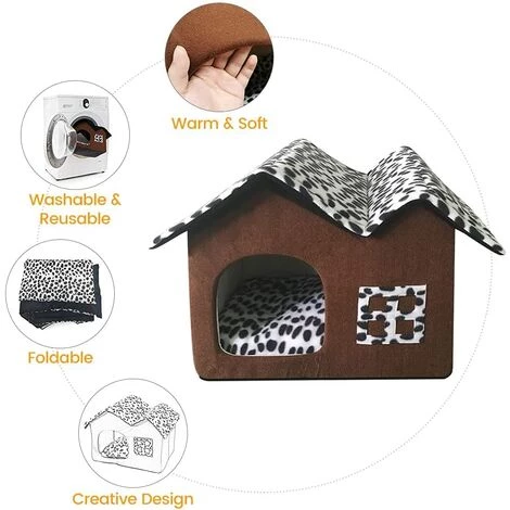 ELLE Panier Niche Pour Chien Chat: Maison Cabane Interieur Avec Coussin Chats - Lit Tissu Tipi Pour Petit Chiens & Lapin Intérieur - Doux Confortable Petite Abri Paniers Grotte Fermé Avec Coussins | Repéré 5 ELLE Panier Niche Pour Chien Chat: Maison Cabane Interieur Avec Coussin Chats - Lit Tissu Tipi Pour Petit Chiens & Lapin Intérieur - Doux Confortable Petite Abri Paniers Grotte Fermé Avec Coussins | Repéré – Image 3