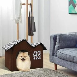 ELLE Panier Niche Pour Chien Chat: Maison Cabane Interieur Avec Coussin Chats - Lit Tissu Tipi Pour Petit Chiens & Lapin Intérieur - Doux Confortable Petite Abri Paniers Grotte Fermé Avec Coussins | Repéré 11 ELLE Panier Niche Pour Chien Chat: Maison Cabane Interieur Avec Coussin Chats - Lit Tissu Tipi Pour Petit Chiens & Lapin Intérieur - Doux Confortable Petite Abri Paniers Grotte Fermé Avec Coussins | Repéré -Promos Litière et bac à litière Magasin 44757593 5
