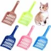GDRHVFD 5 Pièces Pelle À Litière Pour Chat M, Pelles À Litière Pour Chat En Plastique, Conteneur À Litière Pour Chat, Pelle À Litière Pour Chat Pour Animal De Compagnie , Outil De Nettoyage Pour Animaux De Compagnie Avec Poignée Pratique