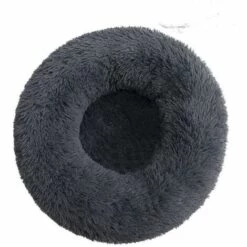 Chenil Pour Chien Chenil, Chenil Rond En Peluche, Tapis Chaud D'hiver Pour Lit De Chien, Tapis Pour Chien, Fournitures Pour Animaux De Compagnie, Lit Pour Animal De Compagnie (diamètre Gris Foncé 40CM),HANBING