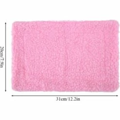 GDRHVFD Lit Pour Petit Animal, Tapis De Couchage En Polaire Chaude D'Hiver, Fournitures Pour Animaux De Compagnie En Peluche Rectangulaire, Adapté Aux Hérissons, Cochons D'Inde, Hamsters, Lapins(Rose) -Promos Litière et bac à litière Magasin 45883902 3