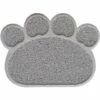 Tapis Litiere Chat 30 * 40cm Tapis De Toilette Chat Imperméable Antidérapant, Tapis De Litière Pour Chat Facile à Nettoyer Pets Tapis De Litière Antidérapant Pour Chien/Chat (Gris) -Fontainebleau