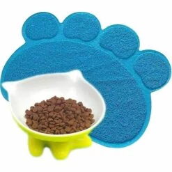 Tapis Pour Bac à Litière,Tapis De Litière Pour Chat Plat Bol D'alimentation Pour Nourriture Tapis De Nettoyage (Bleu),Irisfr 9 Tapis Pour Bac à Litière,Tapis De Litière Pour Chat Plat Bol D'alimentation Pour Nourriture Tapis De Nettoyage (Bleu),Irisfr -Promos Litière et bac à litière Magasin 50942743 3
