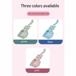 DKSFJKL Chat Litière Scoop, Beau Pelle Litière Chat, Sûr Et Insipide, Les Matériaux Respectueux L'environnement, Pelle Profonde Pour Tamisage Rapide Poignée Confortable(Color:Vert) -Promos Litière et bac à litière Magasin 50990305 3