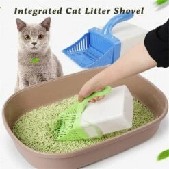 DKSFJKL Ensemble De Pelle À Litière Pour Chat 2 En 1, Poubelle De Processeur Portable Chaton Avec Sac À Déchets (Color : Blue) 8 DKSFJKL Ensemble De Pelle À Litière Pour Chat 2 En 1, Poubelle De Processeur Portable Chaton Avec Sac À Déchets (Color : Blue) -Promos Litière et bac à litière Magasin 50995050 2