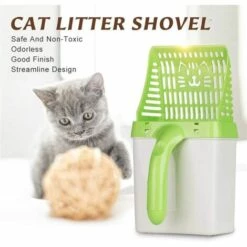 DKSFJKL Ensemble De Pelle À Litière Pour Chat 2 En 1, Poubelle De Processeur Portable Chaton Avec Sac À Déchets (Color : Blue) 10 DKSFJKL Ensemble De Pelle À Litière Pour Chat 2 En 1, Poubelle De Processeur Portable Chaton Avec Sac À Déchets (Color : Blue) -Promos Litière et bac à litière Magasin 50995050 4