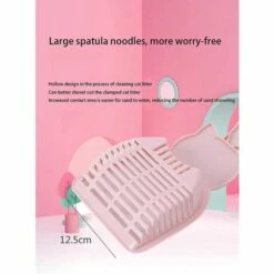 DKSFJKL Chat Litière Scoop, Beau Pelle Litière Chat, Sûr Et Insipide, Les Matériaux Respectueux L'environnement, Pelle Profonde Pour Tamisage Rapide Poignée Confortable(Color:Bleu) -Promos Litière et bac à litière Magasin 50995346 5