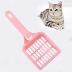 DKSFJKL 3 Pcs CuillèRe à LitièRe Pour Chat Bac à LitièRe Pour Chat Avec Support Pet Sable DéChets Pelle à Sable Pour Chat Pelle à LitièRe Plastique Pour Chat Avec Long Manche En Confortable Pour Chats Chatons -Promos Litière et bac à litière Magasin 50995350 2