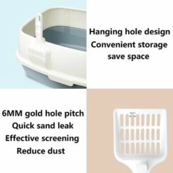 DKSFJKL 3 Pcs CuillèRe à LitièRe Pour Chat Bac à LitièRe Pour Chat Avec Support Pet Sable DéChets Pelle à Sable Pour Chat Pelle à LitièRe Plastique Pour Chat Avec Long Manche En Confortable Pour Chats Chatons -Promos Litière et bac à litière Magasin 50995350 4