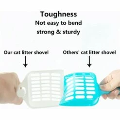 DKSFJKL 3 Pcs CuillèRe à LitièRe Pour Chat Bac à LitièRe Pour Chat Avec Support Pet Sable DéChets Pelle à Sable Pour Chat Pelle à LitièRe Plastique Pour Chat Avec Long Manche En Confortable Pour Chats Chatons -Promos Litière et bac à litière Magasin 50995350 5