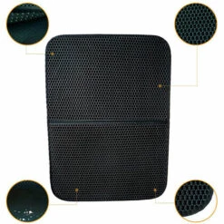 ZHUOXUAN Tapis De Litière Pour Chat 1 Morceaux De Tapis De Litière Pour Chat, Litière Pour Chat De Haute Qualité Collectée Dans La Boîte Et Les Pattes, Contrôle De La Dispersion De La Litière Pour Chat, Doux Pour Les Pattes Sensibles Du Chaton, Facile à Nettoyer. -Promos Litière et bac à litière Magasin 51455107 4