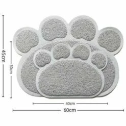 ZHUOXUAN Tapis Litière Stop Aux Traces De Pattes-Petite Taille 40*30cm, Gris -Promos Litière et bac à litière Magasin 51456636 3