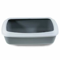 Bac Litière IRIZ42, Anthracite, 42 X 31 X 12.5 Cm, Pour Chat - Animallparadise - Gris -Promos Litière et bac à litière Magasin 51739852 3