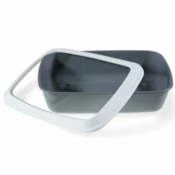 Bac Litière IRIZ42, Anthracite, 42 X 31 X 12.5 Cm, Pour Chat - Animallparadise - Gris -Promos Litière et bac à litière Magasin 51739852 4