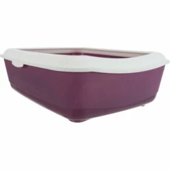 Bac à Litière Classic, Couleur Baie/blanc Pour Chats. - Animallparadise - Rouge -Promos Litière et bac à litière Magasin 51739880 3