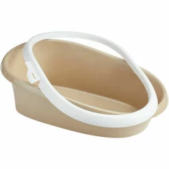 Bac à Litière Paulo, Avec Rebord Taille 39 X 17 X 58 Cm, Pour Chat - Animallparadise - Beige -Promos Litière et bac à litière Magasin 51739891 3
