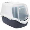 Maison De Toilette Vico Open Top. Couleur Grise Et Blanche. Pour Chat. - Animallparadise - Gris -Promos Litière et bac à litière Magasin 51739894 1