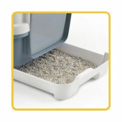 Maison De Toilette Clever & Smart, Taille 58 X 45 X 48 Cm H, Bleu Acier, Pour Chat - Animallparadise - Bleu -Promos Litière et bac à litière Magasin 51740105 3