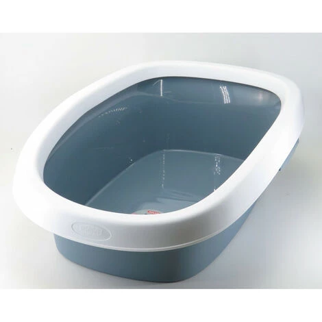 Bac A Litiere Sprint 20, Taille 39 X 58 X 17 H, Couleur Gris Bleu. - Animallparadise - Bleu 4 Bac A Litiere Sprint 20, Taille 39 X 58 X 17 H, Couleur Gris Bleu. - Animallparadise - Bleu – Image 2