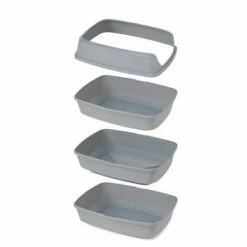 Bac à Litière, Lift To Sift, Taille : 50 X 38.5 X 24 Cm, Couleur Gris Et Jaune. - Animallparadise - Gris -Promos Litière et bac à litière Magasin 51740295 4