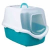 Maison De Toilette, Vico Open Top, Couleur Turquoise Et Blanche Pour Chat. - Animallparadise - Bleu -Promos Litière et bac à litière Magasin 51740432 1