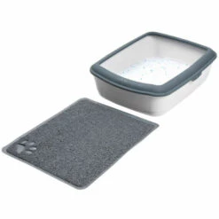 Tapis Pour Bac à Litière, Taille 40 X 60cm. Pour Chat. - Animallparadise - Gris -Promos Litière et bac à litière Magasin 51740441 2