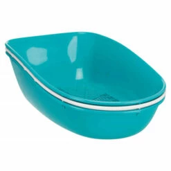 Maison De Toilette Berto Turquoise Pour Chat 39 × 42 × 59 Cm - Animallparadise - Bleu -Promos Litière et bac à litière Magasin 51740444 4