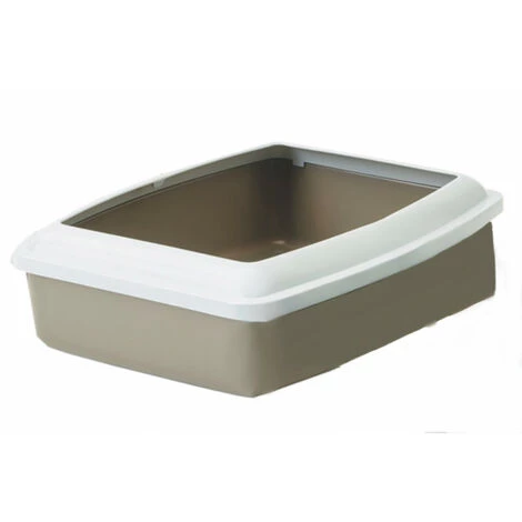 Bac à Litière Jumbo Taupe, 56 X 43 X 14 Cm, Pour Chat - Animallparadise - Taupe 5 Bac à Litière Jumbo Taupe, 56 X 43 X 14 Cm, Pour Chat - Animallparadise - Taupe – Image 3