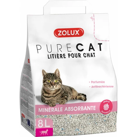 Litière Pure Cat Minérale Absorbante Parfumée 8 Litres Pour Chats - Zolux 4 Litière Pure Cat Minérale Absorbante Parfumée 8 Litres Pour Chats - Zolux – Image 2