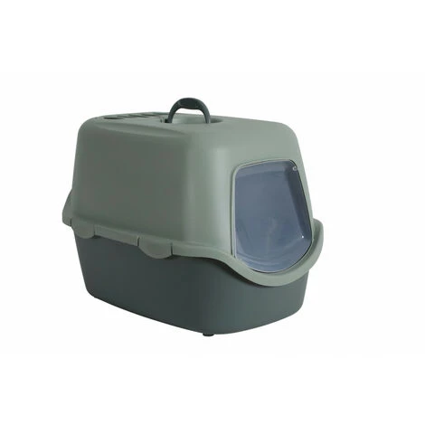 Maison De Toilette Cathy Filtre En Plastique Recyclé 38.5 X 56 X 40 Cm Pour Chat. - Stefanplast - Vert 3 Maison De Toilette Cathy Filtre En Plastique Recyclé 38.5 X 56 X 40 Cm Pour Chat. - Stefanplast - Vert