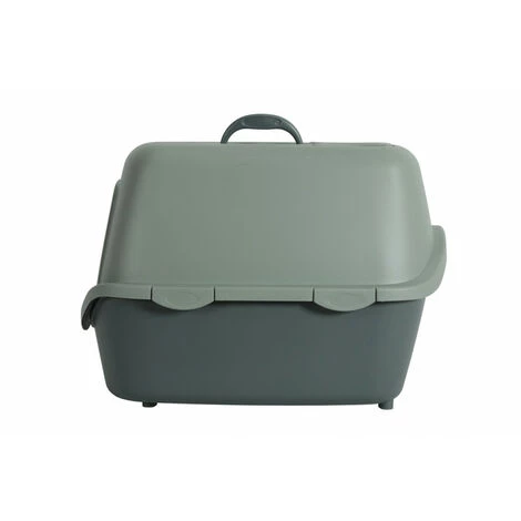 Maison De Toilette Cathy Filtre En Plastique Recyclé 38.5 X 56 X 40 Cm Pour Chat. - Stefanplast - Vert 5 Maison De Toilette Cathy Filtre En Plastique Recyclé 38.5 X 56 X 40 Cm Pour Chat. - Stefanplast - Vert – Image 3