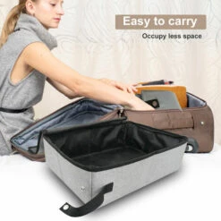 SUPERSELLER Bac Et Maison De Toilette Pour Chat Boîte à Litière Pour Chat De Voyage Boîte à Litière Pour Chat Portable Avec Couvercle Pliable étanche Pour Les Voyages En Plein Air - S -Promos Litière et bac à litière Magasin 52471071 4