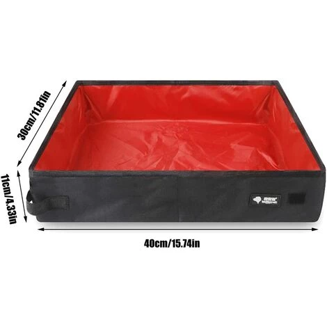 Toilette Portable Pour Chat Boîte à Litière Pliable Pour Chat Litière Pour Chat De Voyage Étanche Toilette Pour Chat En Tissu Oxford Bac Et Maison De Toilette Pour Chat(Rouge) Macaron 4 Toilette Portable Pour Chat Boîte à Litière Pliable Pour Chat Litière Pour Chat De Voyage Étanche Toilette Pour Chat En Tissu Oxford Bac Et Maison De Toilette Pour Chat(Rouge) Macaron – Image 2