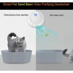Smart Déodorant Litière Pour Chat Absorbeur D'odeur Automatique Alimentée Par USB Désodorisant Pour Litière Macaron -Promos Litière et bac à litière Magasin 52572184 3