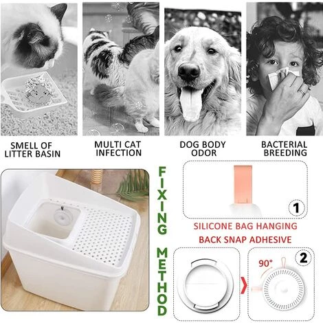 SUPERMARKET Désodorisant Pour Litière De Chat,Éliminateur D'odeurs D'animaux Domestiques,Convient à Toutes Sortes De Bacs à Litière Pour Chats, Toilettes Et étagères à Chaussures,Superma 7 SUPERMARKET Désodorisant Pour Litière De Chat,Éliminateur D'odeurs D'animaux Domestiques,Convient à Toutes Sortes De Bacs à Litière Pour Chats, Toilettes Et étagères à Chaussures,Superma – Image 5