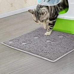 SUPERMARKET Tapis De Toilette Chat Tapis Chat Tapis De Litière Chat Tapis De Bac à Litière Pour Chat Et Chien Taille 30 * 40cm，Superma -Promos Litière et bac à litière Magasin 52792863 5