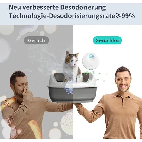 SUPERMARKET Smart Désodorisant Pour Litière Pour Chats, 99% De Désodorisation & 99,9% Sans Poussière, Autonomie De 9-Jours Alimenté Par USB Désodorisant Pour Toutes Sortes De Boîte De Litière De Chat,Superma 5 SUPERMARKET Smart Désodorisant Pour Litière Pour Chats, 99% De Désodorisation & 99,9% Sans Poussière, Autonomie De 9-Jours Alimenté Par USB Désodorisant Pour Toutes Sortes De Boîte De Litière De Chat,Superma – Image 3