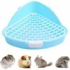 BARES Toilettes Pour Petits Animaux Avec Crochet, Triangle Anti-pulvérisation, Petit Bac D'angle, Pour Hamster, Chinchilla, Cochon D'Inde, Lapin, Furet, Cage à Litière -Promos Litière et bac à litière Magasin 53560769 1