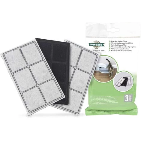 PETSAFE (PETVO) PETSAFE FILTRES À CHARBON DE RECHANGE POUR BOÎTE À LITIÈRE, PAQUET DE 3, À UTILISER AVEC LA BOÎTE À LITIÈRE POUR CHAT AUTOMATIQU 3 PETSAFE (PETVO) PETSAFE FILTRES À CHARBON DE RECHANGE POUR BOÎTE À LITIÈRE, PAQUET DE 3, À UTILISER AVEC LA BOÎTE À LITIÈRE POUR CHAT AUTOMATIQU