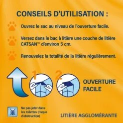 CATSAN Ultra Litière Minérale Agglomérante Pour Chat 1 Sac De 15L -Promos Litière et bac à litière Magasin 53590119 3