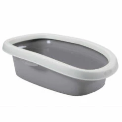 Bac A Litière Sprint 20, Taille 39 X 58 X 17 H, Couleur Gris Pierre, Pour Chat . - Animallparadise - Gris