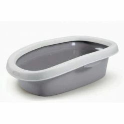 Bac A Litière Sprint 10, Taille 31 X 43 X 14 H, Couleur Gris Pierre. - Animallparadise - Gris