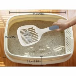 Fei Yu Pelle Litiere Chat Plastique, Pelle à Litière Durable Avec Poignée Antidérapante - Tamisage Facile, Facile à Nettoyer Cat Litter Scoop Pour Chat Animaux -Promos Litière et bac à litière Magasin 54149976 5