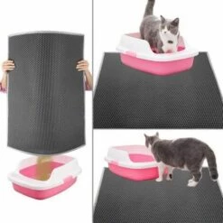 Tapis Litière Pour Chat 45x60cm Coleur De Noir FUIENKO -Promos Litière et bac à litière Magasin 54325444 4