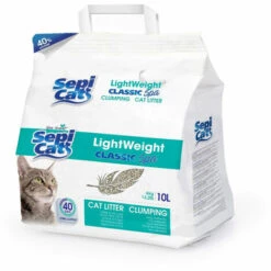 GLOBAL NETWORK Litière Cat 10 Litres | Classique Sable Absorbant Léger Sepicat Spa | Arena Animal Absorbant