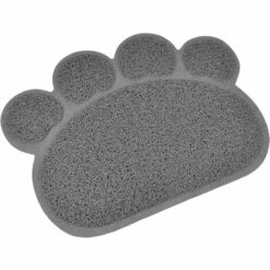 SUPERMARKET Pattou Tapis De Litière Pour Chat,Superma,gris，30*40cm