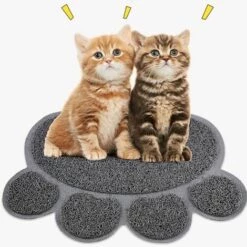 SUPERMARKET Pattou Tapis De Litière Pour Chat,Superma,gris，30*40cm -Promos Litière et bac à litière Magasin 54902713 4