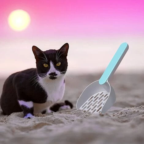 SUPERMARKET Pelle à Litière Pour Chat, Scoop De Litière Pour Animaux, Fabriqué En Plastique Abs Durable Avec Une Poignée Confortable, Convient à La Plupart Types De Litière Pour Chat Et Litière Pour Chat,Superma,bleu 5 SUPERMARKET Pelle à Litière Pour Chat, Scoop De Litière Pour Animaux, Fabriqué En Plastique Abs Durable Avec Une Poignée Confortable, Convient à La Plupart Types De Litière Pour Chat Et Litière Pour Chat,Superma,bleu – Image 3